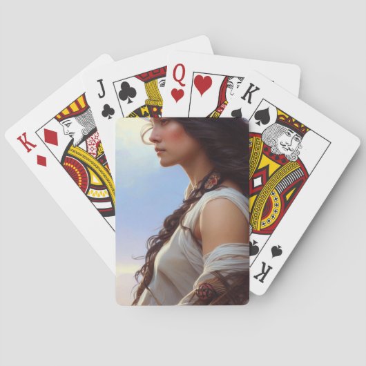 Native Vrouw Pokerkaarten (Achterkant)