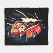 Native Warrior "Kaw" Fleece Blanket (Voorkant (Horizontaal))