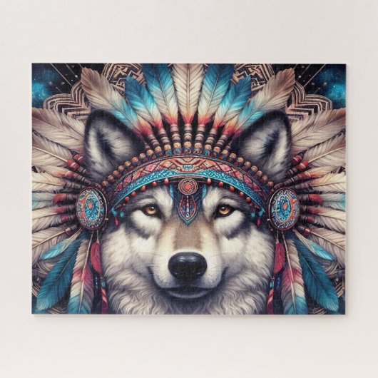 Native Wolf Legpuzzel (Horizontaal)
