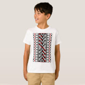 Native zon en regen in rood t-shirt (Voorkant volledig)