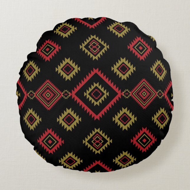 Native Zone Round Pillow Rond Kussen (Voorkant)