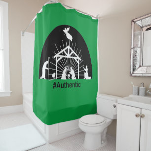 Nativité authentique rideau de douche
