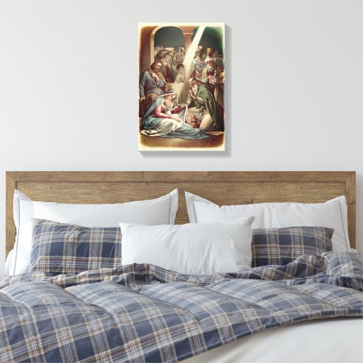Nativité Avec Toile Homme Sage Imprimer (Insitu(Chambre))
