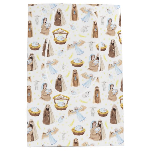 Nativité Bébé Jésus Medium Sac cadeau (Devant)