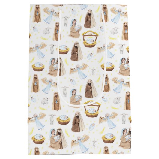 Nativité Bébé Jésus Medium Sac cadeau (Dos)