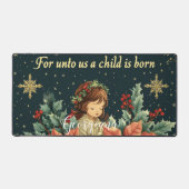 Nativité biblique personnalisée Enfant & Verse (Recto)