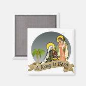 Nativité (bleu) | Magnet (Recto/Verso)