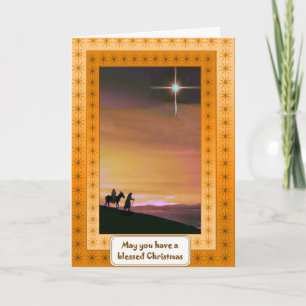 Nativité, carte religieuse de Noël