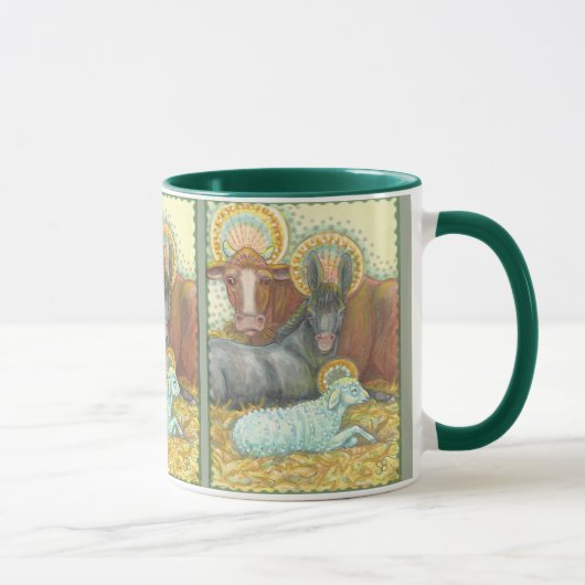 Nativité DE LA NUIT SAINTE Animaux Dans RINGER MUG (Droite)