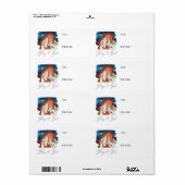 Nativité de l'aquarelle à partir du Étiquette (Feuille entière)