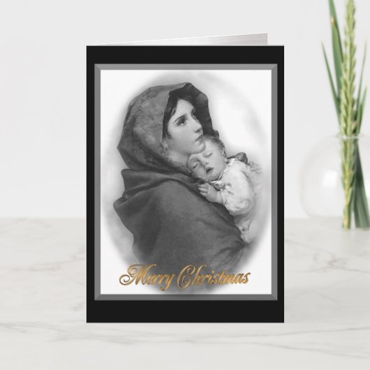 Nativité de Noël la carte religieuse de Modonna (Devant)