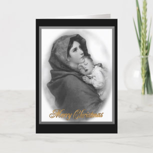 Nativité de Noël la carte religieuse de Modonna