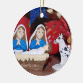 Nativité gaie/lesbienne : ornement de Noël 2-Sided (Gauche)
