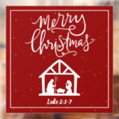 Nativité Noël Autocollant pour Fenêtre Joyeux Noël (Feuille 2)