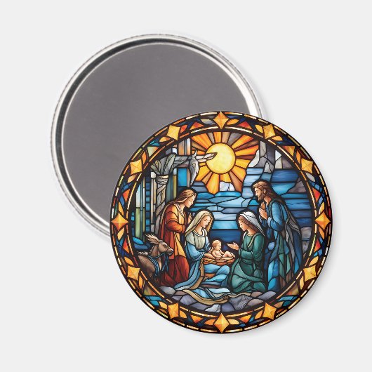Nativité Noël Magnet Cadeau (Recto/Verso)