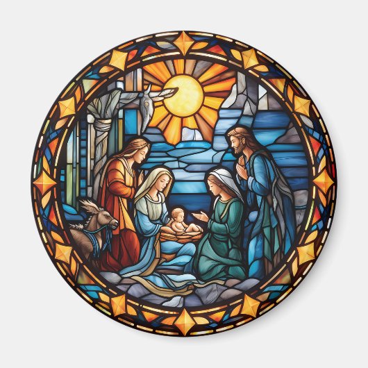 Nativité Noël Magnet Cadeau (Devant)