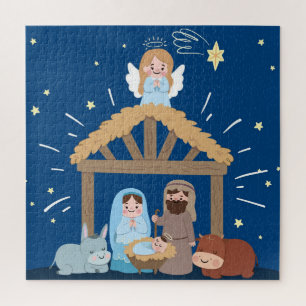 Nativité Noël mignonne Jigsaw Puzzle