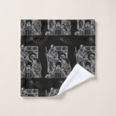 NATIVITÉ NOIRE DE BLANC ET D'OR (Gant de toilette)