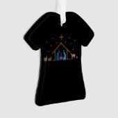 Nativité nue laide Sweater de Noël religieux (devant)