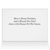 Nativité Ornement Bible Verse Carte de Noël (Intérieur Horizontal (haut))