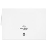 Nativité Ornement Bible Verse Carte de Noël (Dos Horizontal)