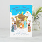Nativité Scène Noël Fête Invitation (Debout devant)