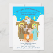Nativité Scène Noël Fête Invitation (Devant)