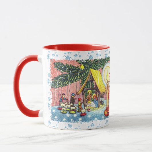 Nativité sous la Mug de sapin de Noël (Gauche)