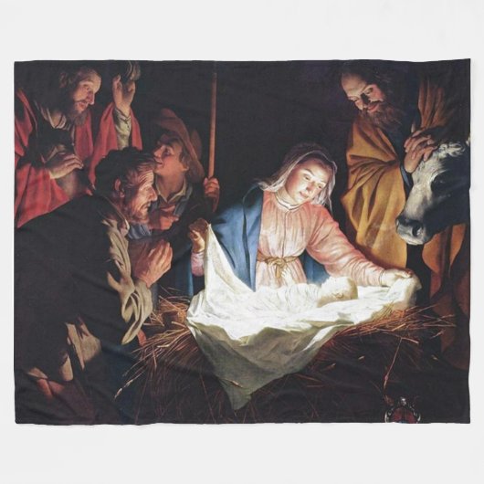 NATIVITEIT 2 FLEECE DEKEN (Voorkant (Horizontaal))