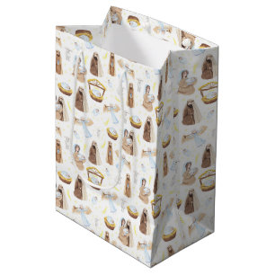 Nativiteit Baby Jesus Medium Gift Bag Cadeauzakje
