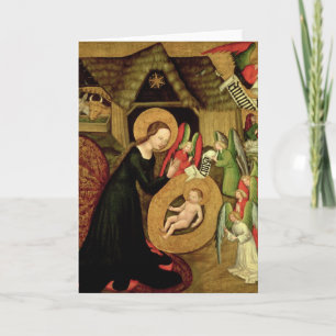Nativiteit, c.1425 feestdagen kaart