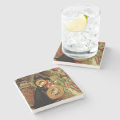 Nativiteit, c.1425 stenen onderzetter (Zijkant)