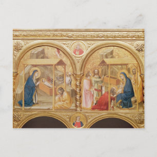 Nativiteit en de verheerlijking van de Magi Briefkaart