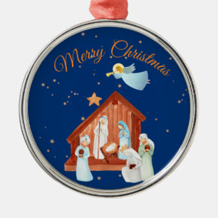 Nativiteit en Kerstmis Metalen Ornament