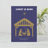 Nativiteit Feestdagenkaart (Staand voorkant)