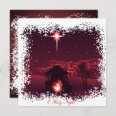 Nativiteit Feestdagenkaart (Voorkant / Achterkant)