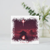 Nativiteit Feestdagenkaart (Staand voorkant)