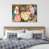 Nativiteit  foto van Manger op omwikkeld canvas (Insitu (Slaapkamer))