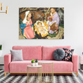 Nativiteit  foto van Manger op omwikkeld canvas Afdruk (Insitu (Woonkamer))
