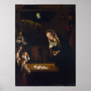 Nativiteit Geburt Christi van Geertgen tot Sint Ja Poster