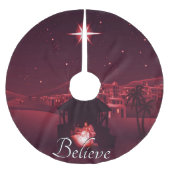 Nativiteit gelooft kerstboom rok (Voorkant)