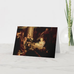 Nativiteit - Heilige nacht - Correggio - Renaissan Feestdagen Kaart