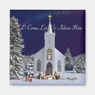 Nativiteit in de kerk magneet