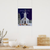 Nativiteit in de kerk poster (Keuken)