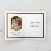  nativiteit Jezus Religieuze Angels Kerstmis Kaart (Binnen)