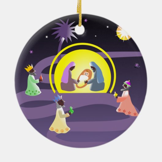 Nativiteit Keramisch Ornament (Achterkant)