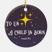 Nativiteit Keramisch Ornament (Achterkant)