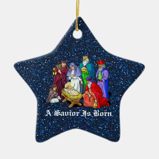 nativiteit keramisch ornament (Voorkant)