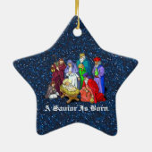 nativiteit keramisch ornament (Achterkant)
