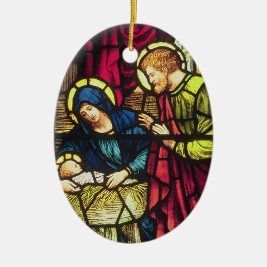 Nativiteit Keramisch Ornament (Voorkant)